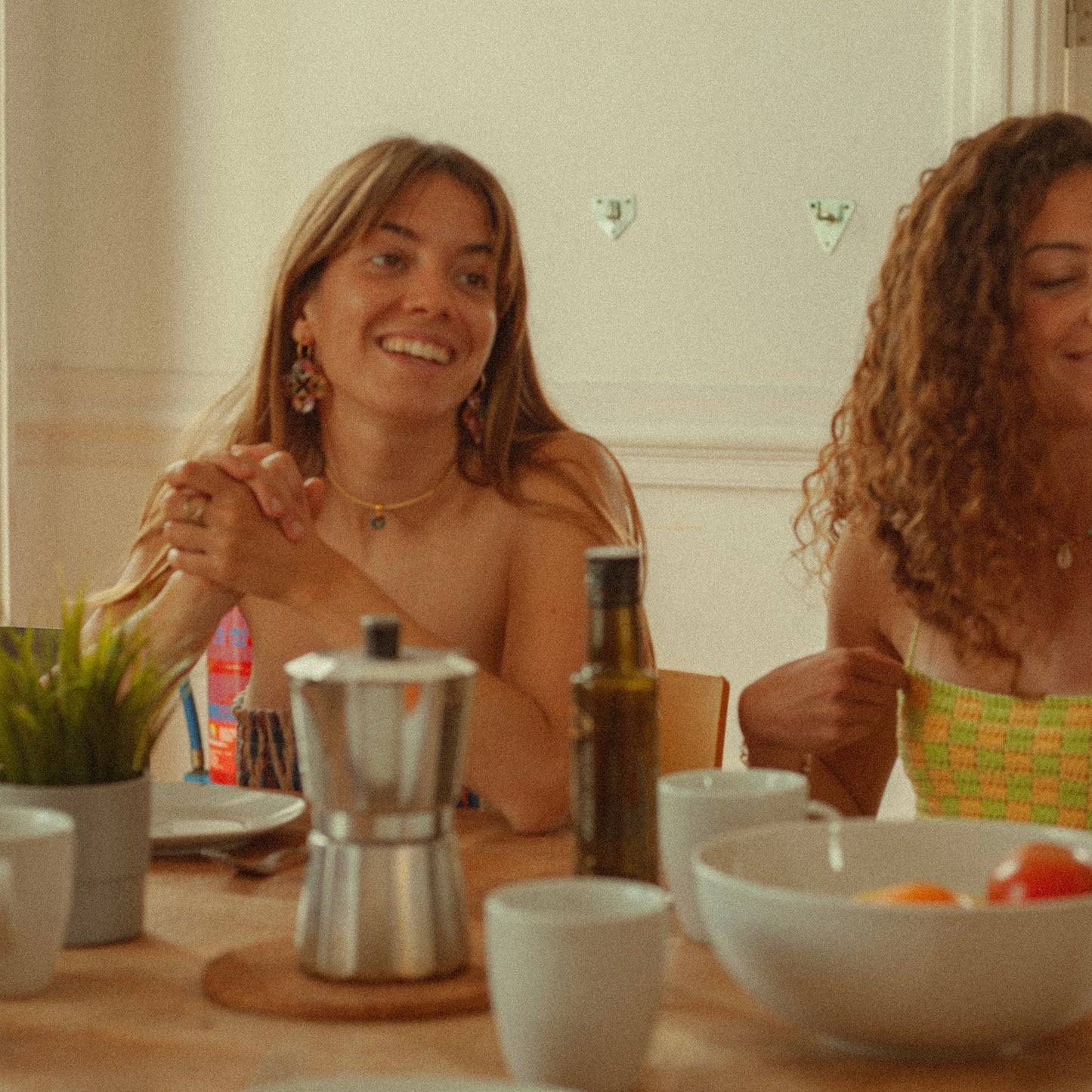 Raspberry&Mint Earrings