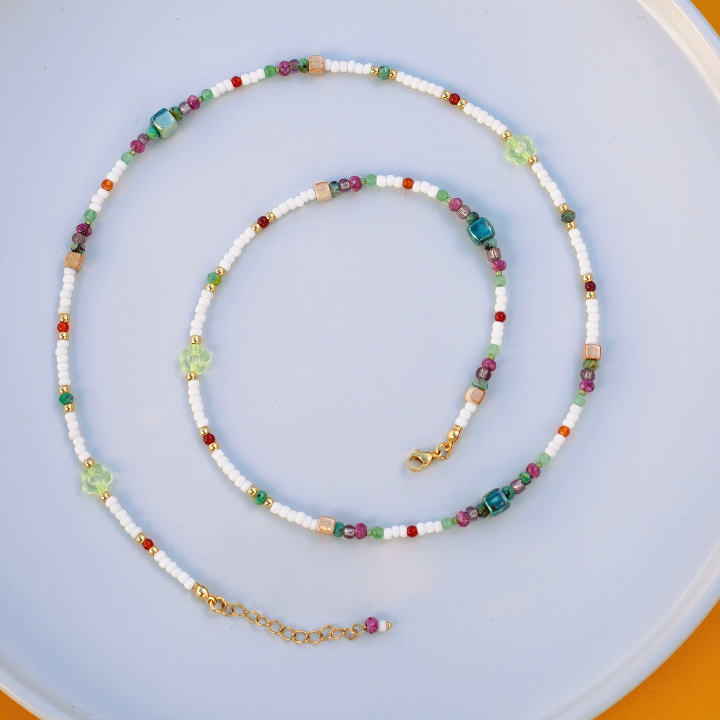 White Summer Bodychain