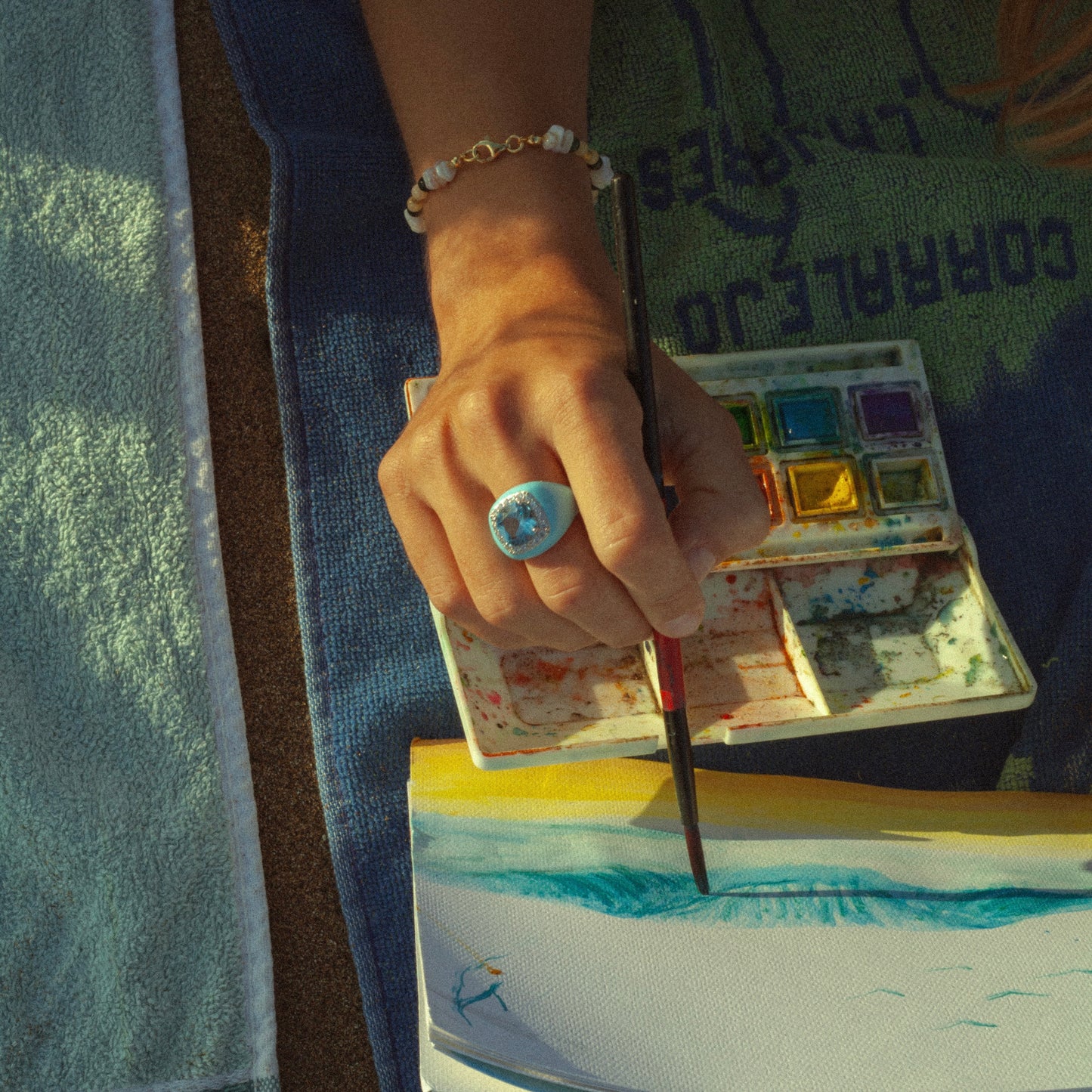 Blue Lover Ring